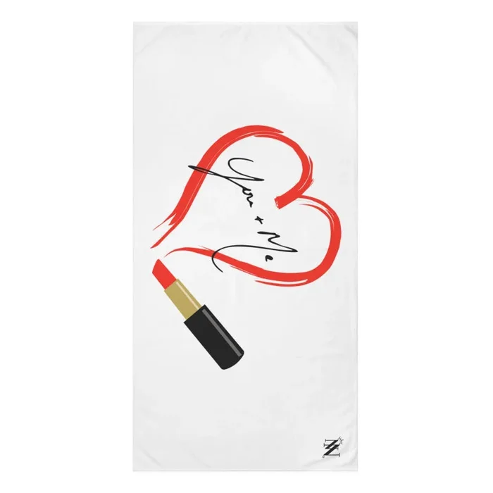 You + Me Lipstick Love | Mix & Match XL Fun-Flirty Lovers’ Towels